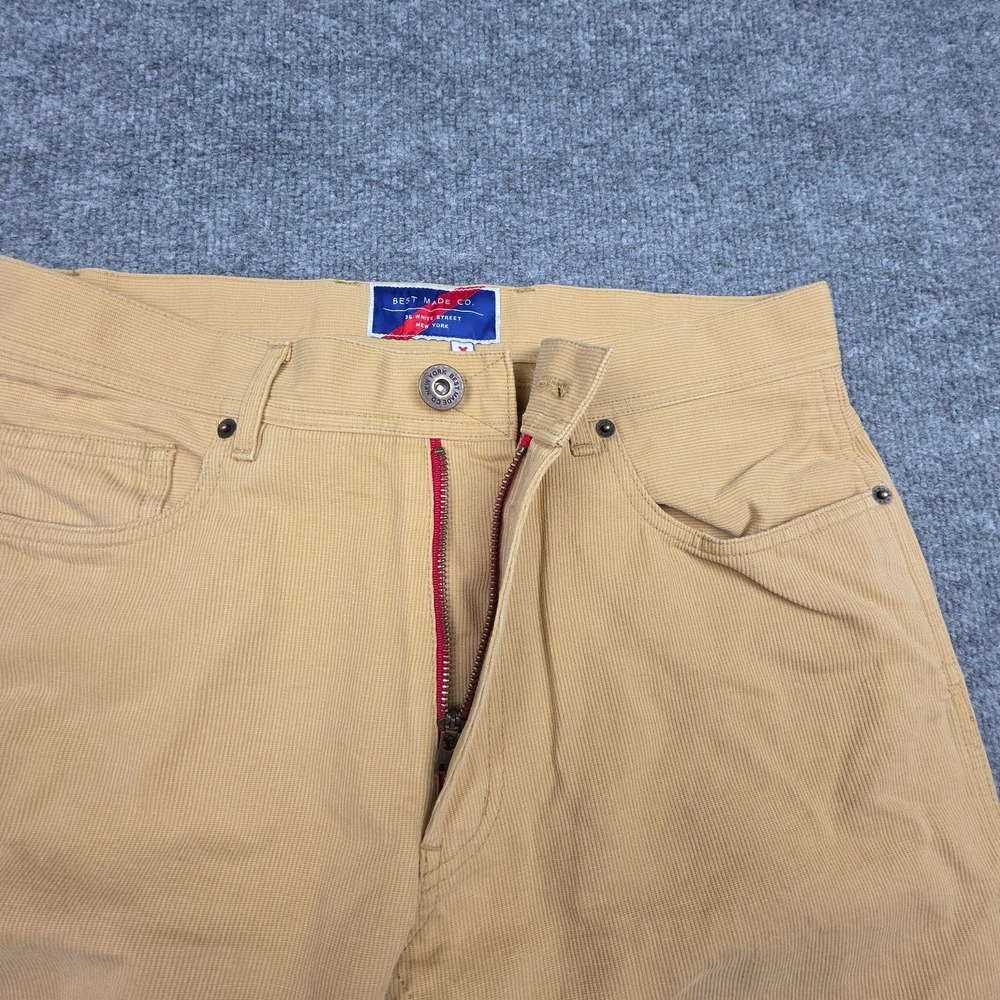 Best Made Co Bedford Cord Pants Men's 30x32 Beige Slim USA Made Cotton *Marks
